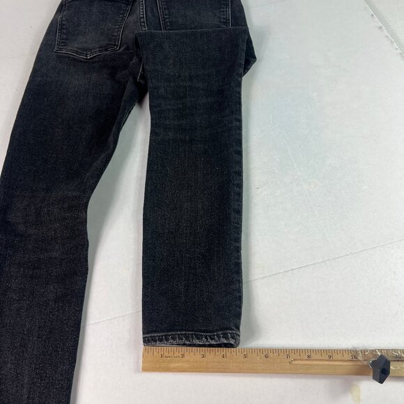 AGOLDE Jean Women 25x27* Pinch Waist High Rise Skinny Black Stretch Denim Tag 25 - Picture 11 of 16